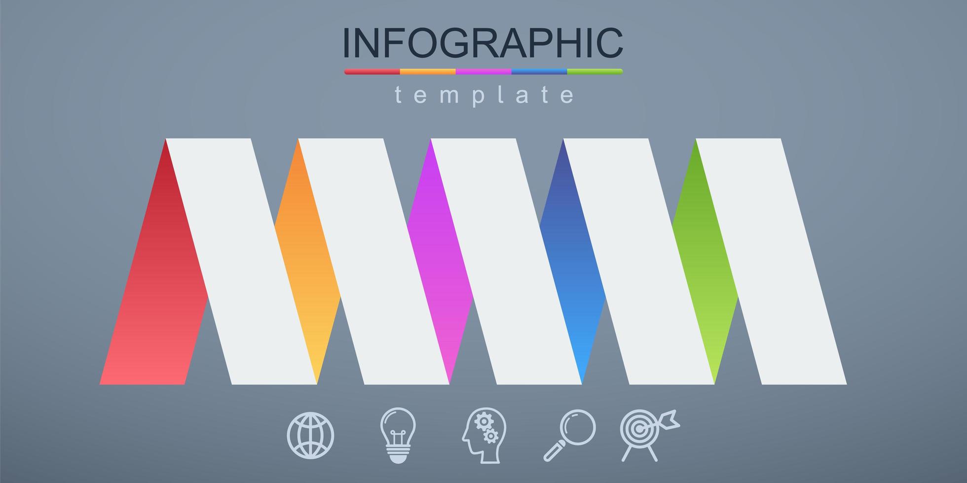 Modern infographic corporate and business template vector