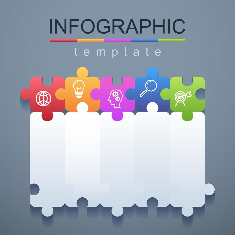 Modern infographic corporate and business template vector