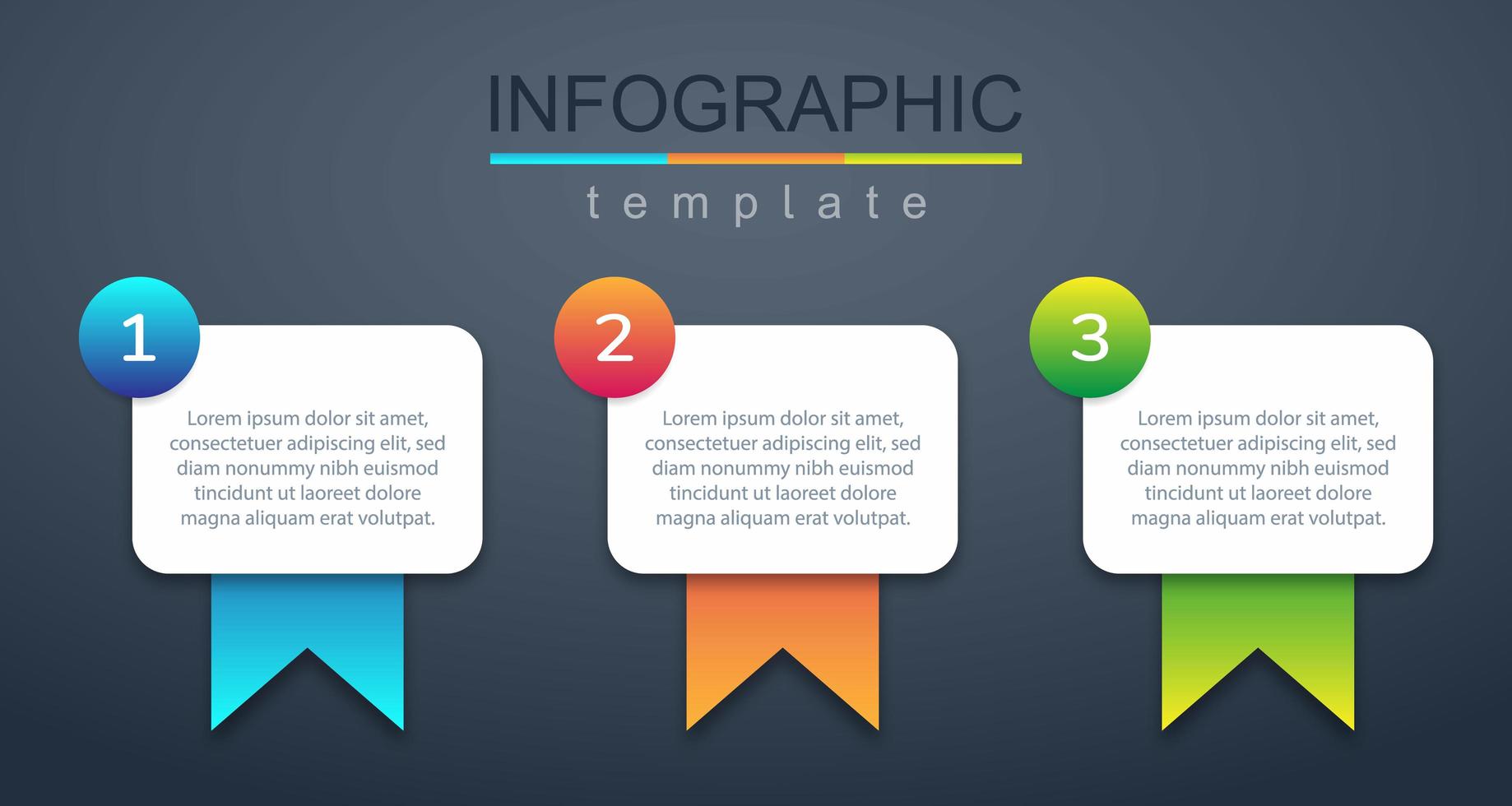 infografía moderna plantilla de banner corporativo y comercial vector