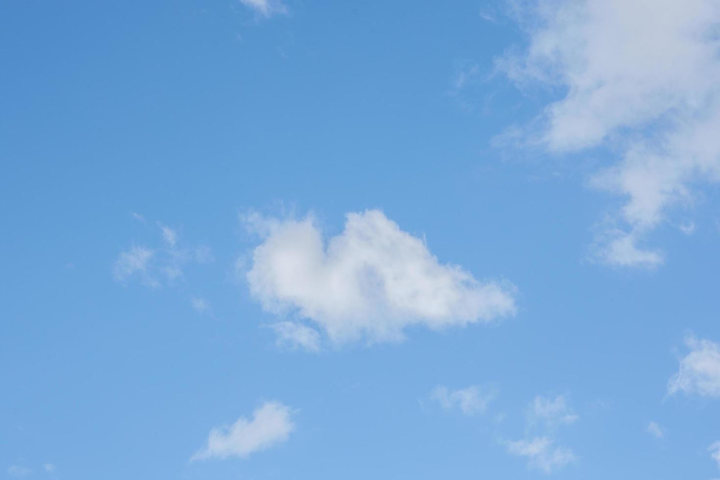 Blue sky with white clouds photo