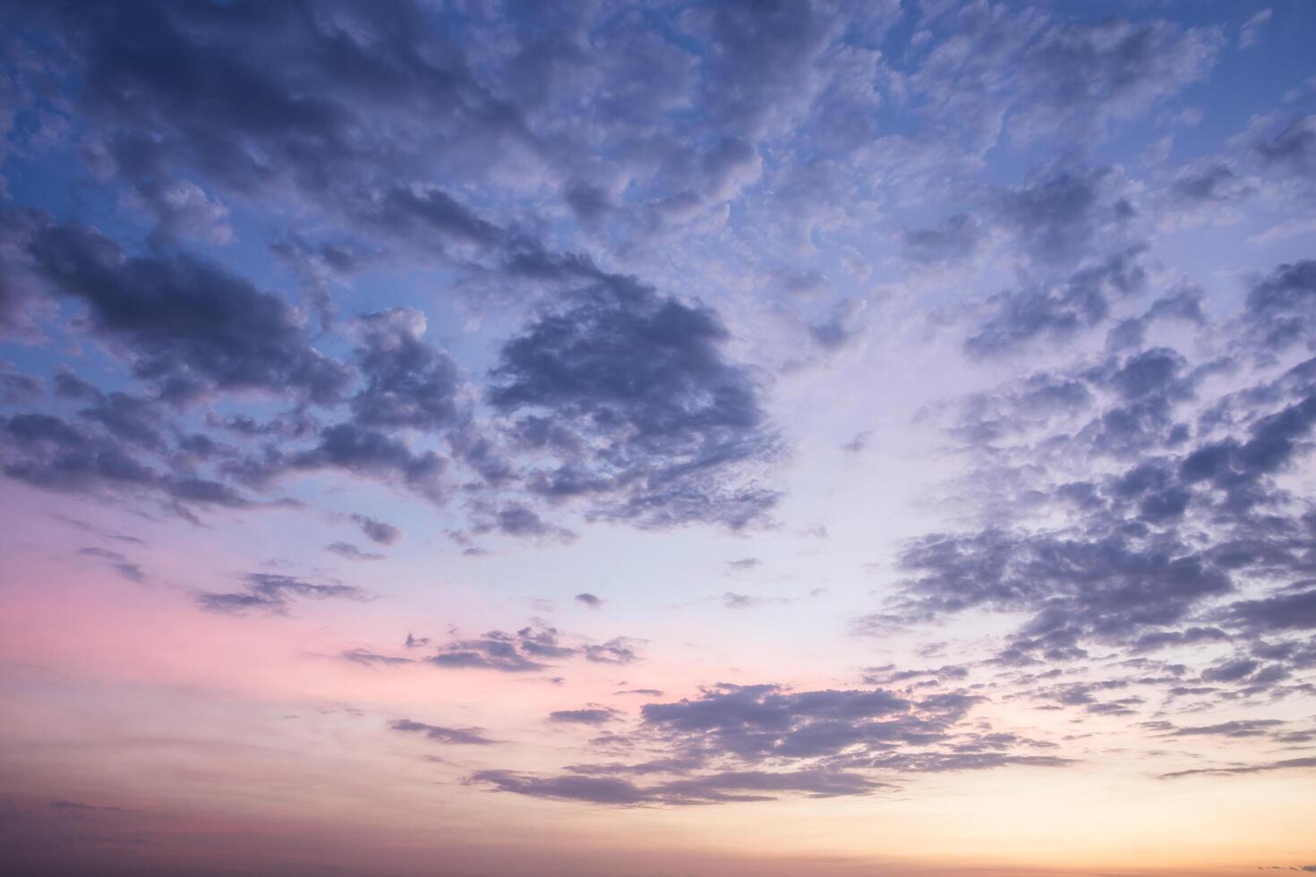 Sky and clouds at sunset photo