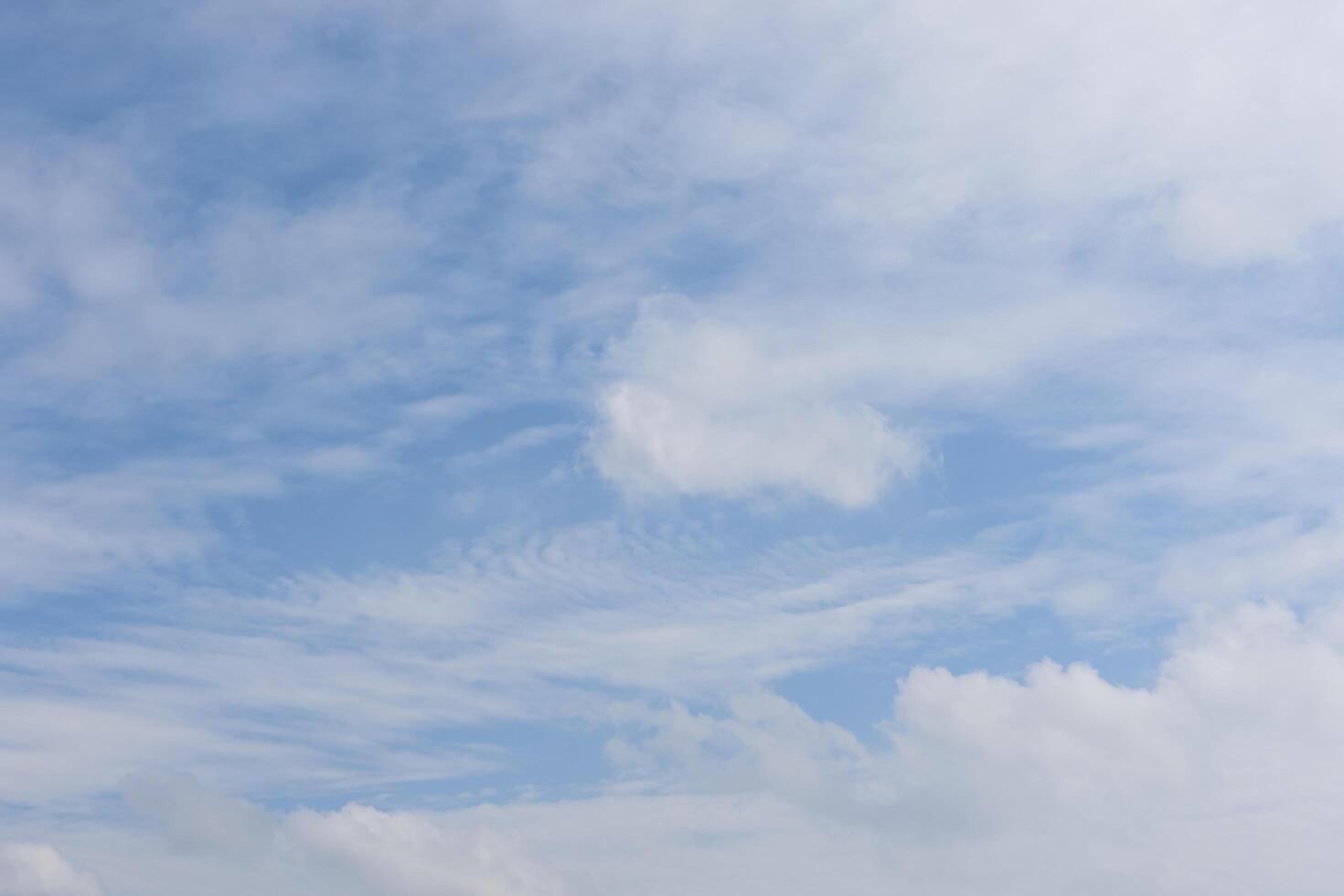 Blue sky with white clouds photo