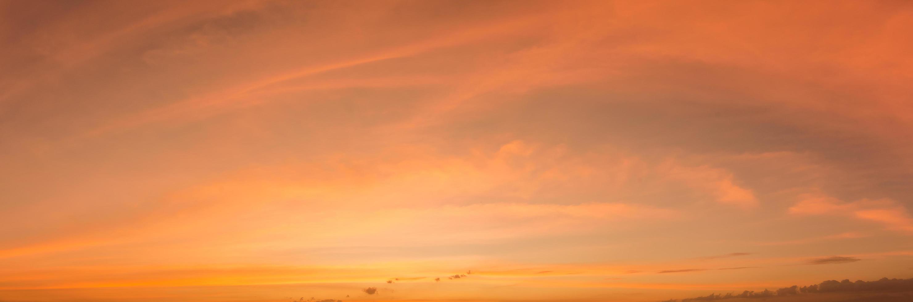 Sky and clouds at sunset photo