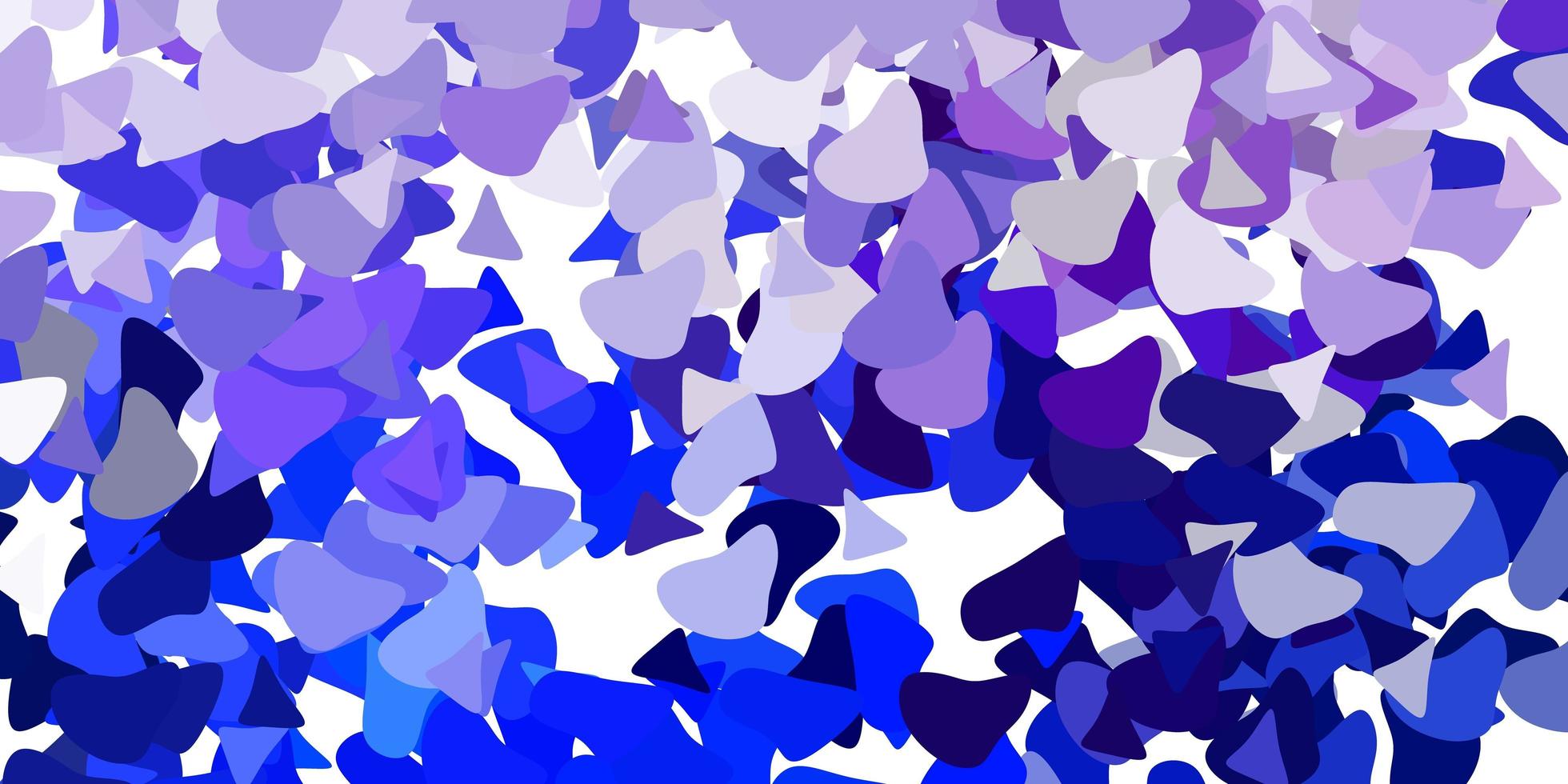 Light pink, blue vector background with random forms.