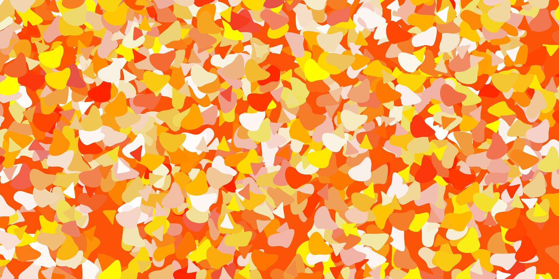 Light orange vector texture with memphis shapes.