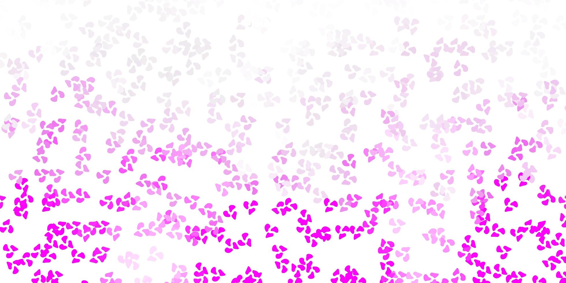 textura de vector rosa claro con formas de memphis.