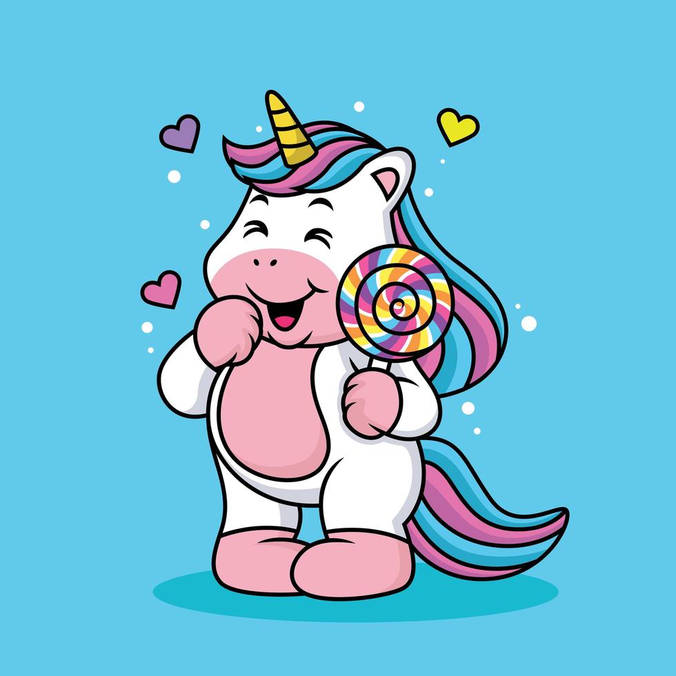 Cute Unicorn Cartoon vector