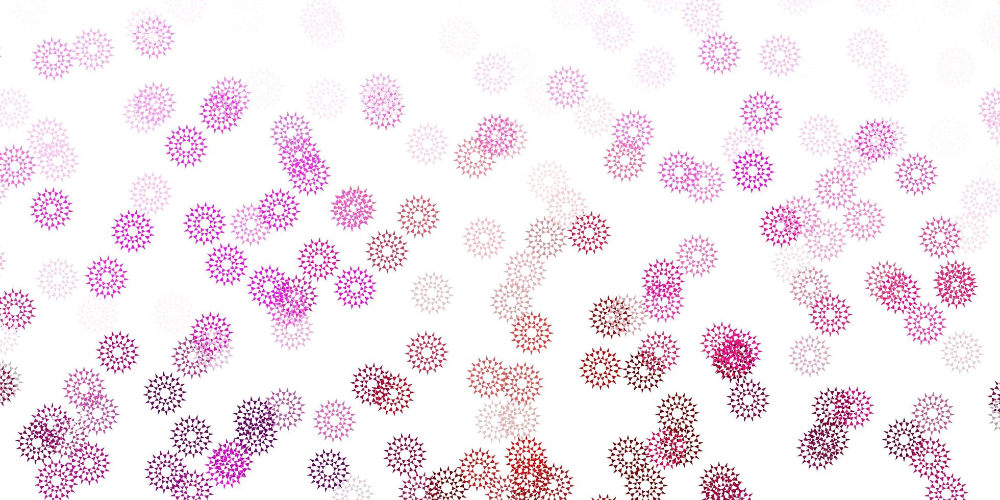 diseño natural de vector rosa claro con flores.