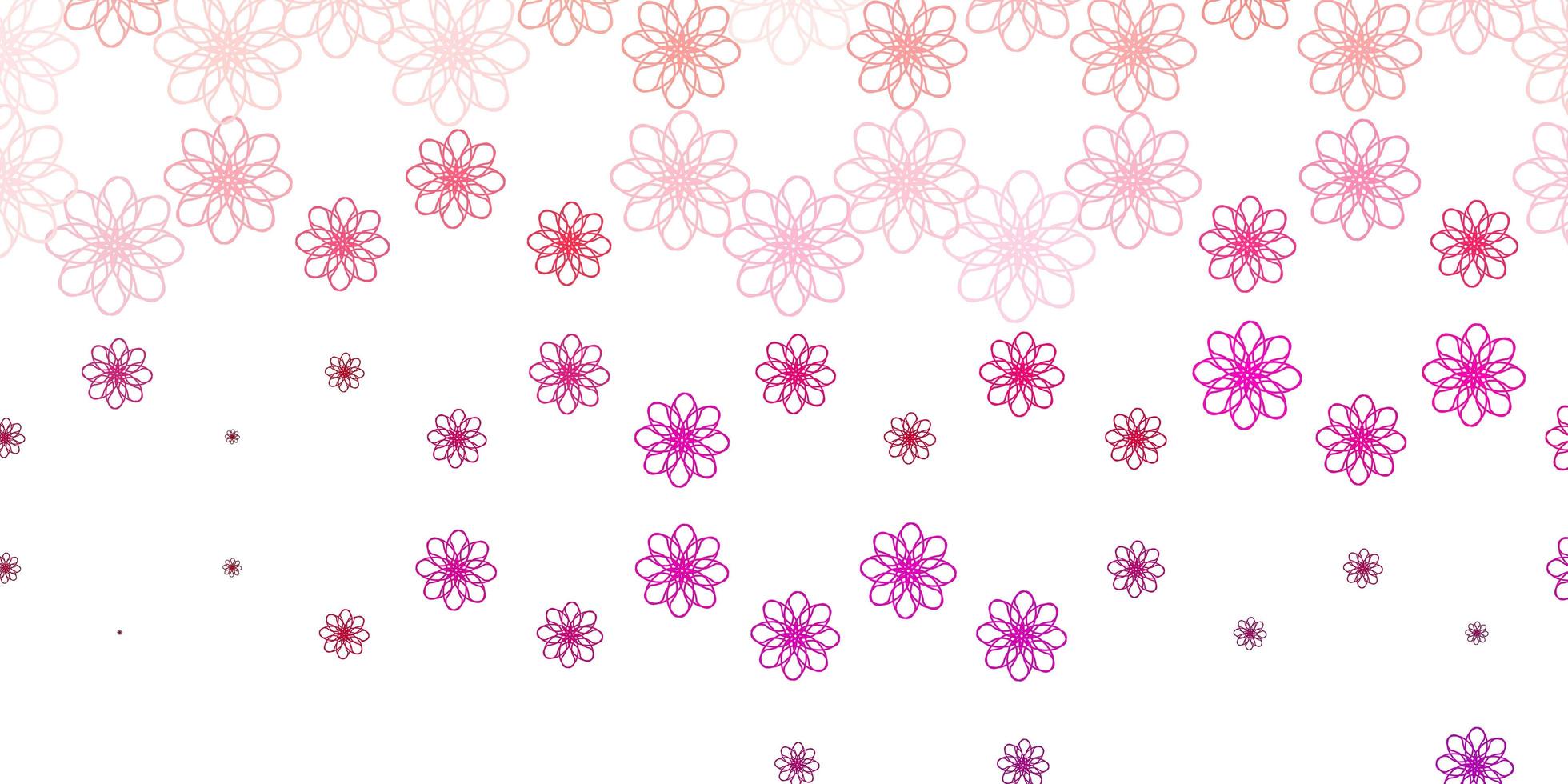 Light Pink vector template with curved lines.