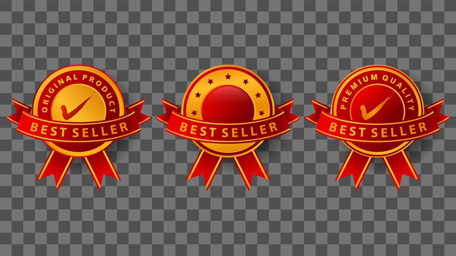 best seller badge design vector