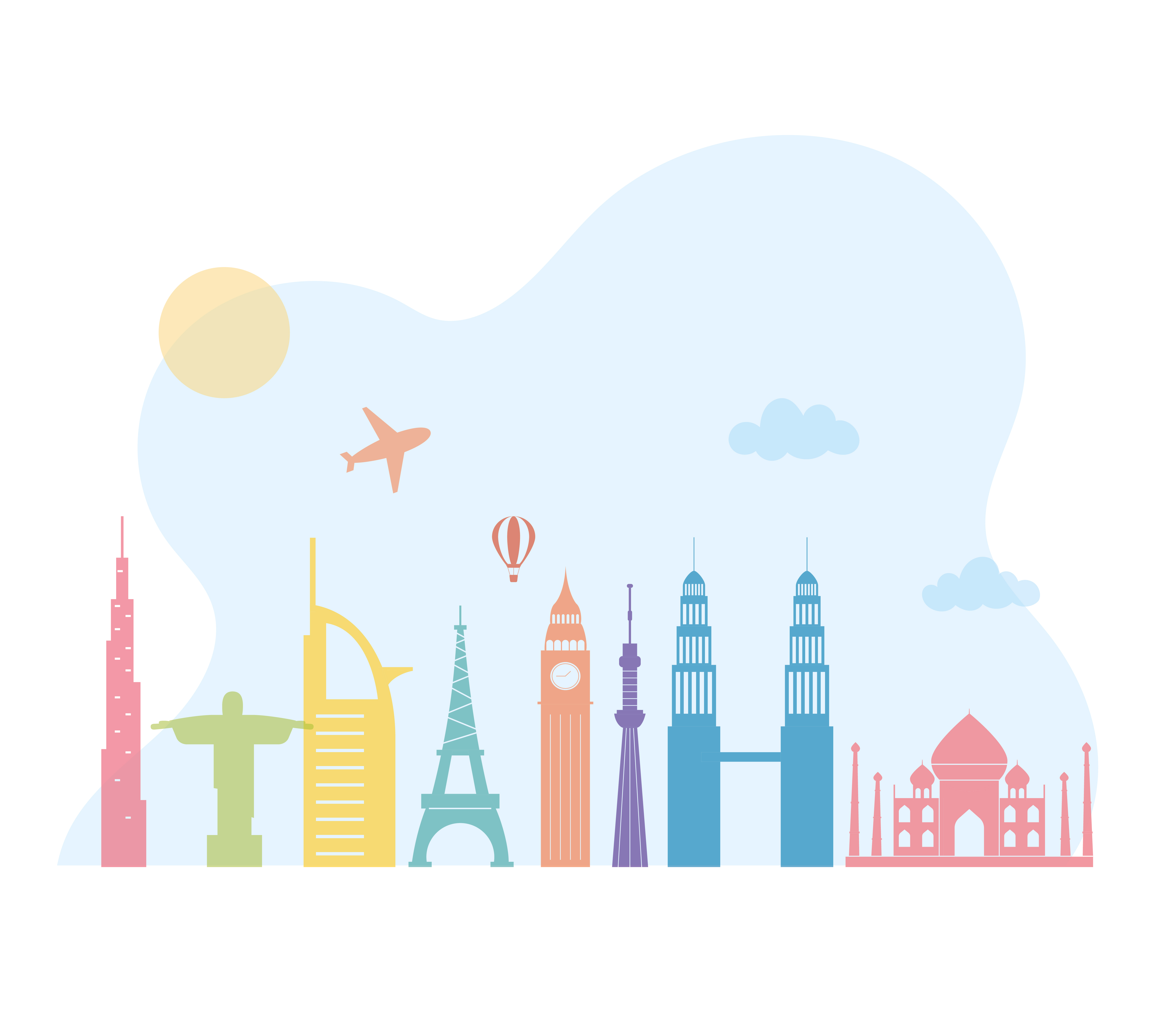 Skyline Architecture Urban City Landmark Building Skyscrapers Airplane Design Vector Art At Vecteezy Skyline Architecture Urban City Landmark Building Skyscrapers Airplane Design Vector Art At Vecteezy