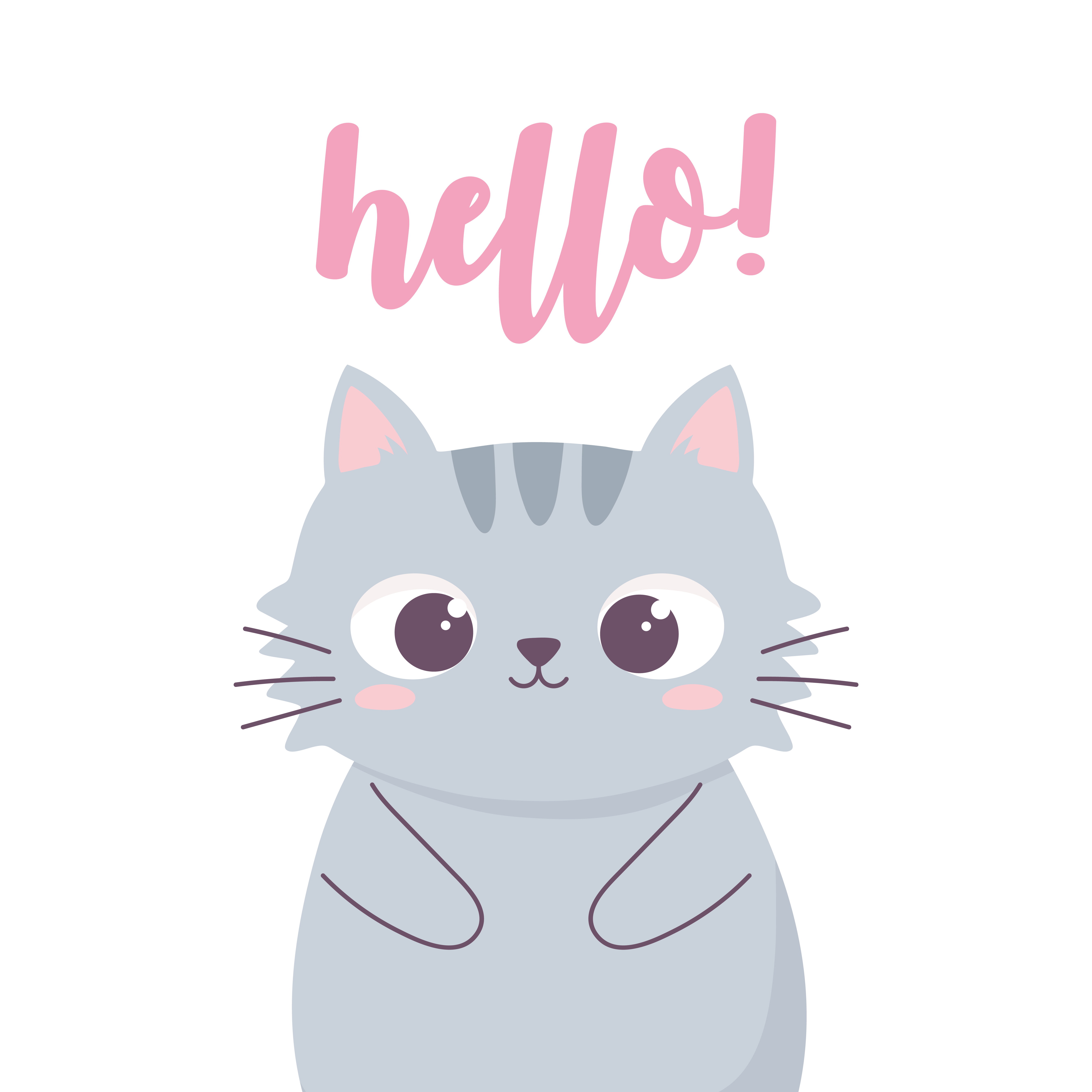 Hello Cute Cat Cartoon Animal Funny Character Download Free Vectors Clipart Graphics Vector Art Hello Cute Cat Cartoon Animal Funny Character Download Free Vectors Clipart Graphics Vector Art