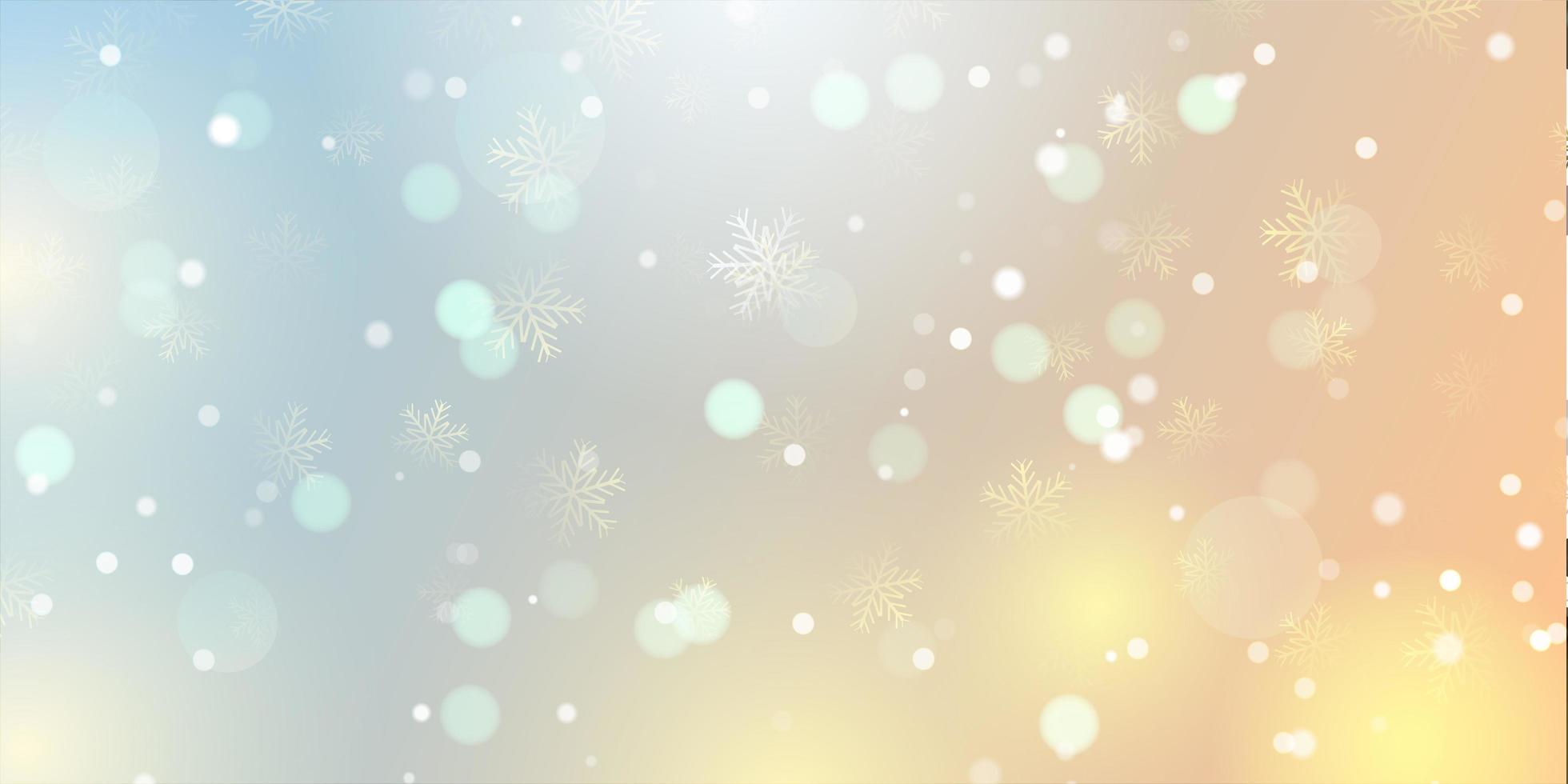 Elegant Christmas snowflake banner 1 vector