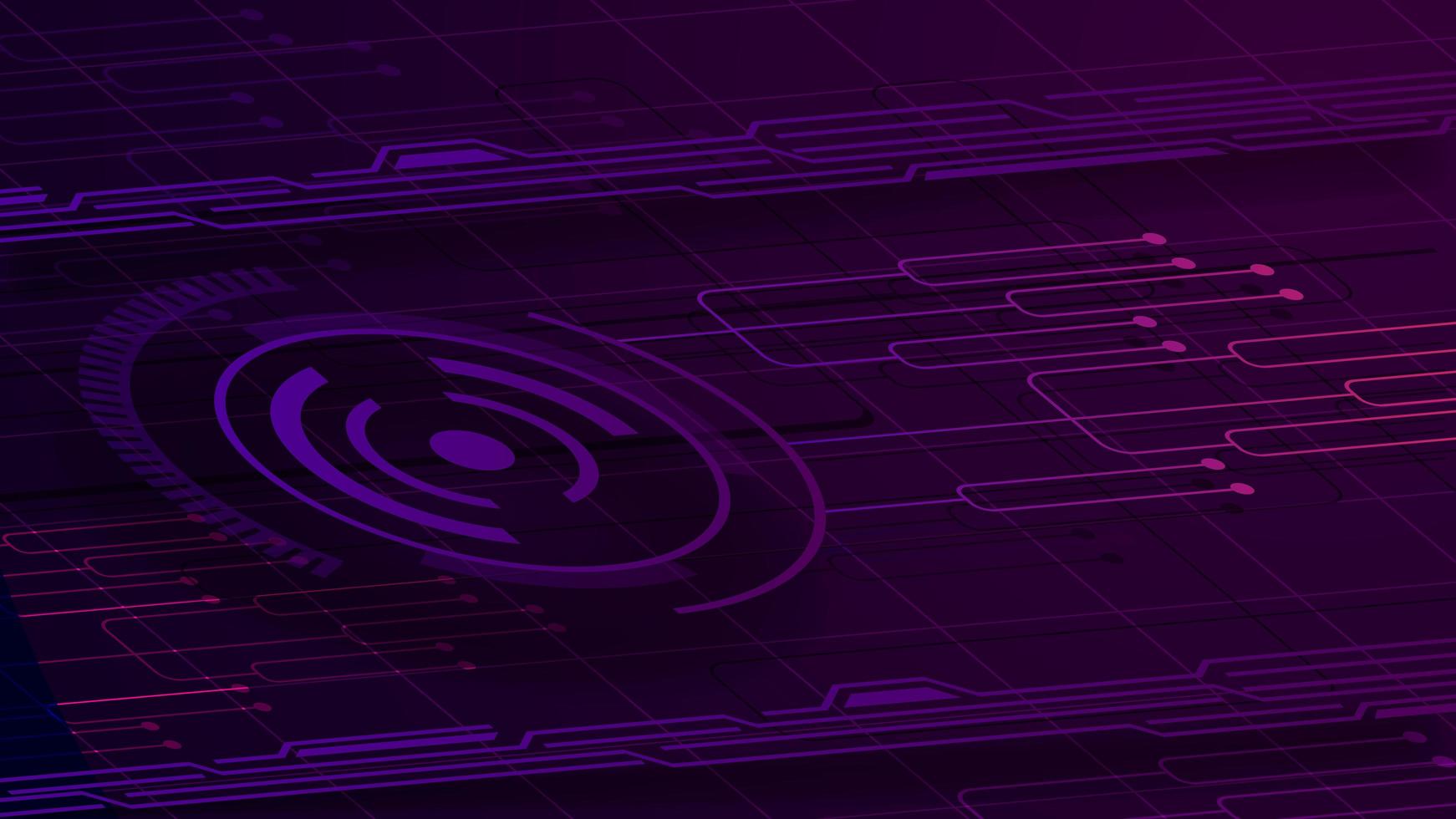 Purple digital background for your creativity vector