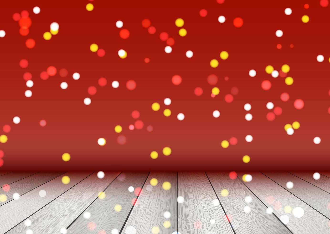 Bokeh lights christmas background vector