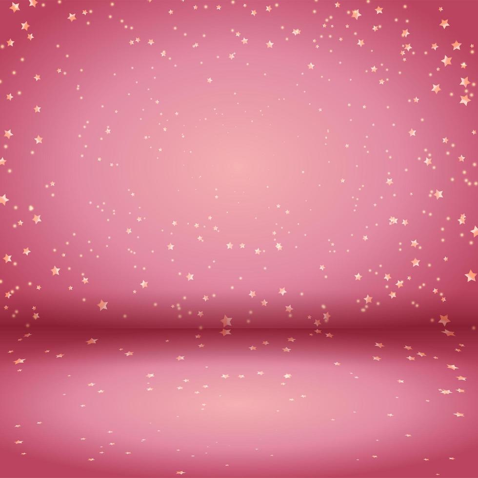Display background with gold stars vector