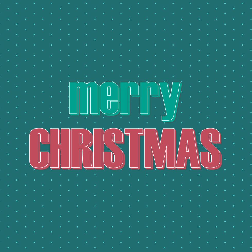 Retro style text Christmas design vector