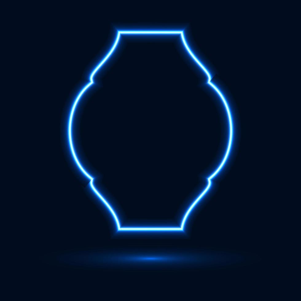 Glowing neon sign background vector