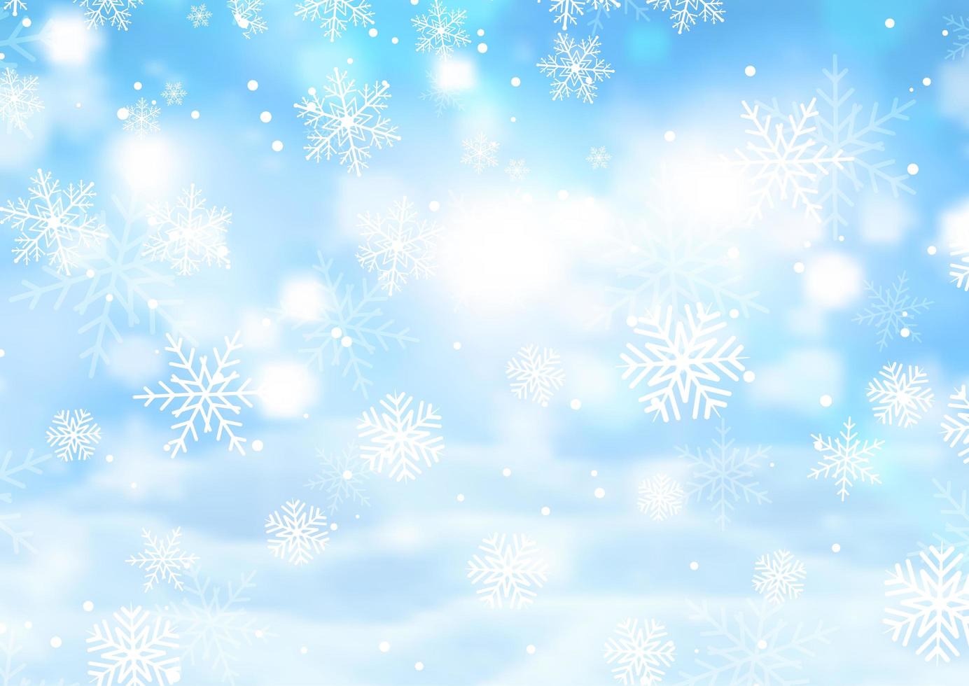 fondo de copo de nieve de navidad vector