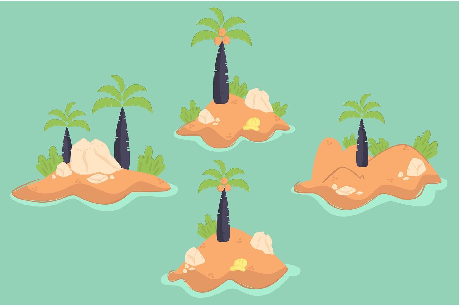 Island Illustration Design vector
