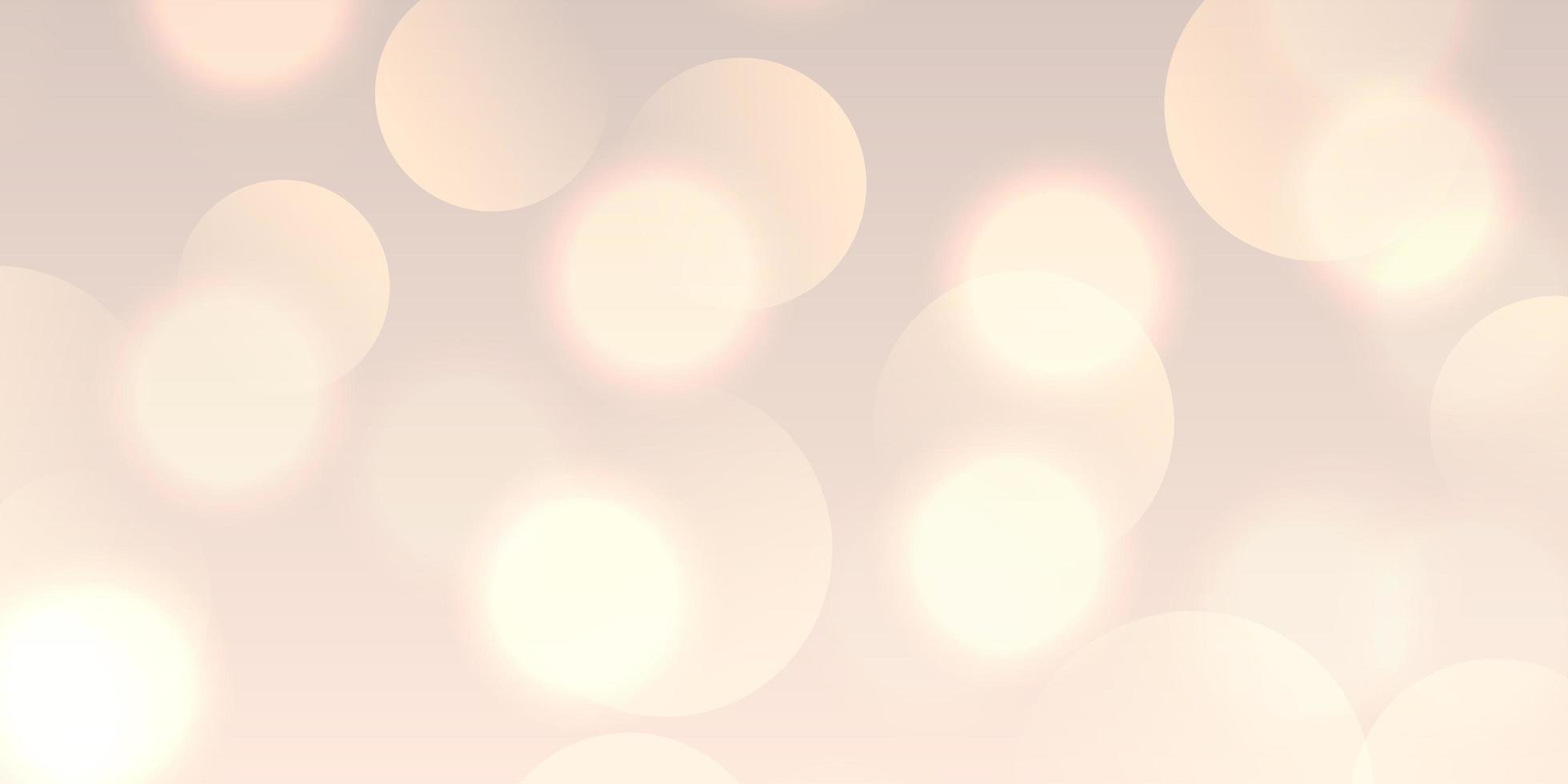 Christmas bokeh lights banner design vector