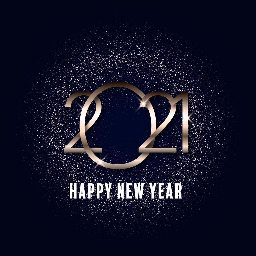 Glittery Happy New Year background 2311 vector