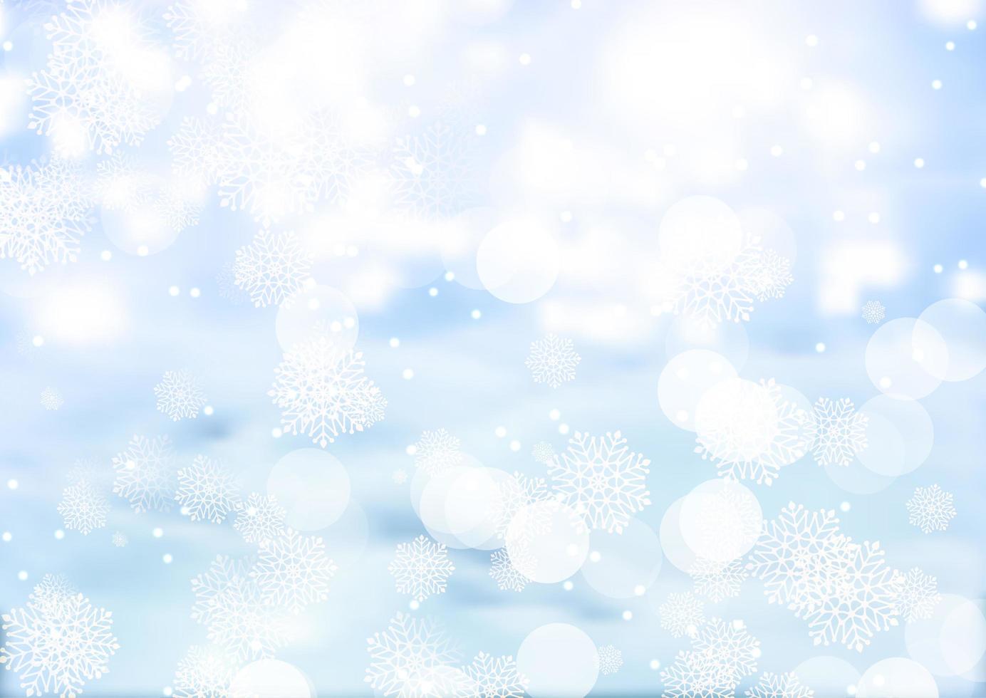 Christmas snowy background vector