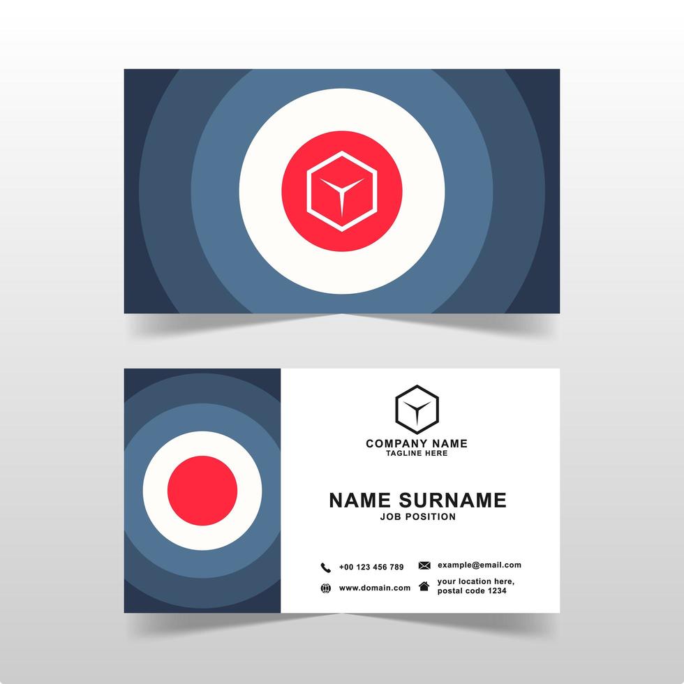 Modern business card vector template