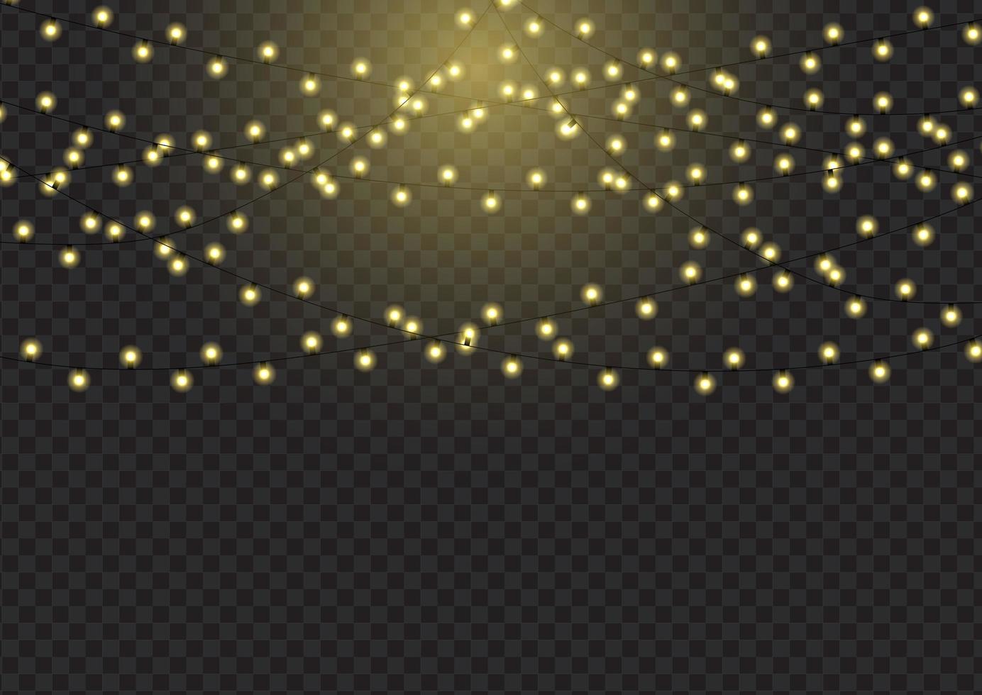 Sparkling Christmas lights background vector
