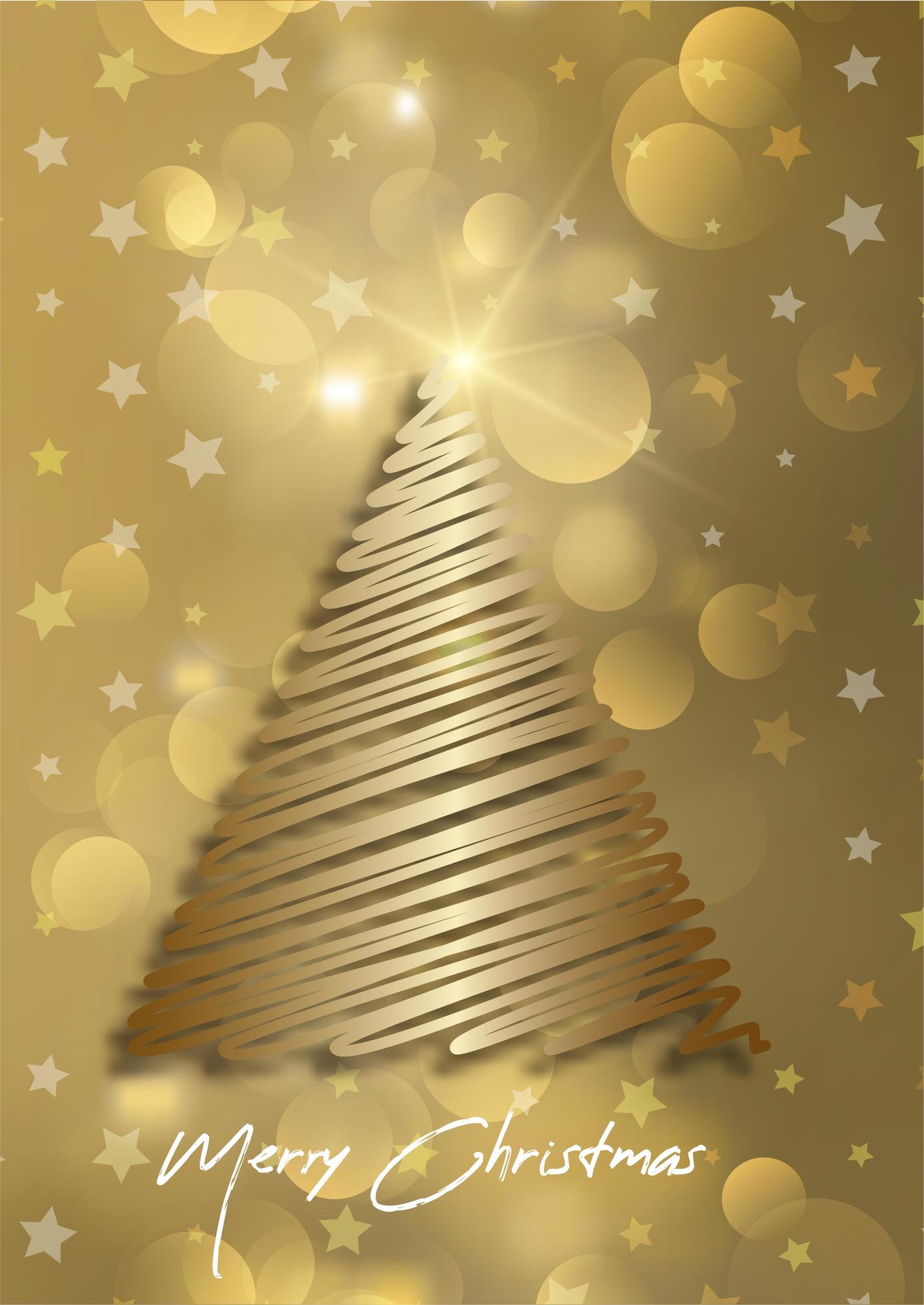 elegant christmas card background with christmas tree design 1828599