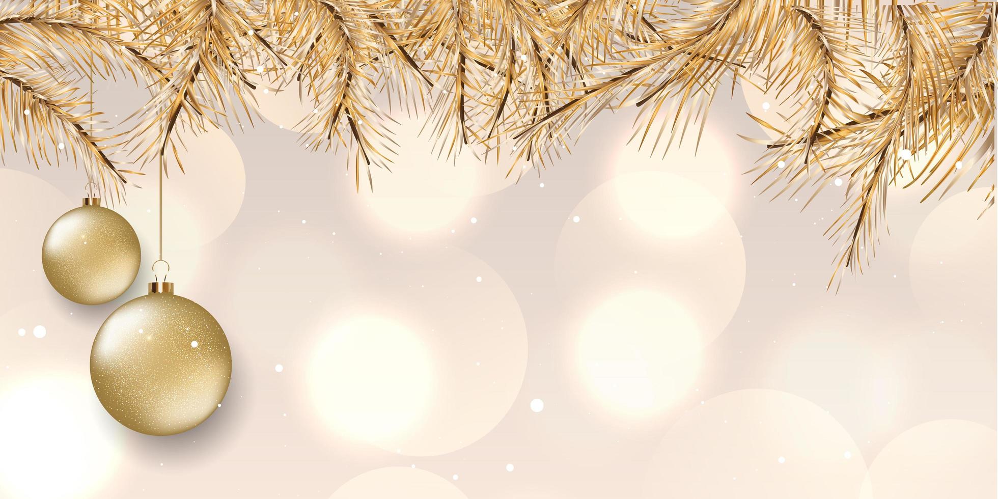 Elegant Christmas banner design vector