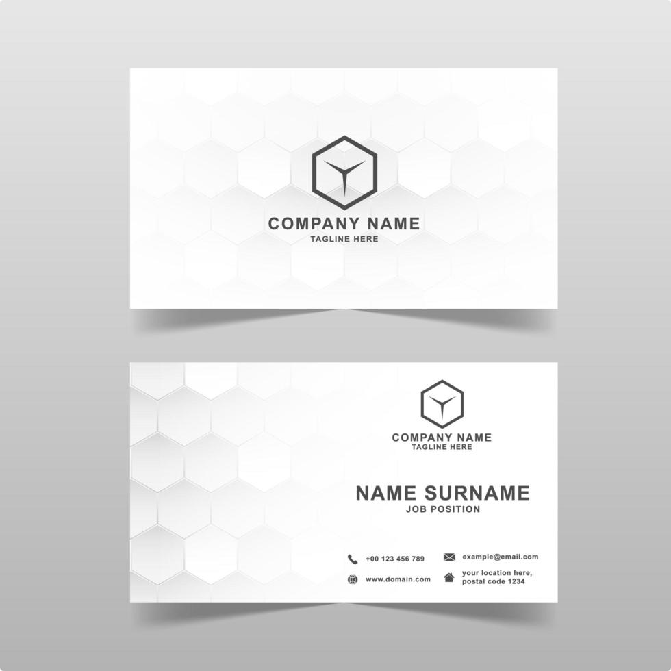 Professional business card vector template