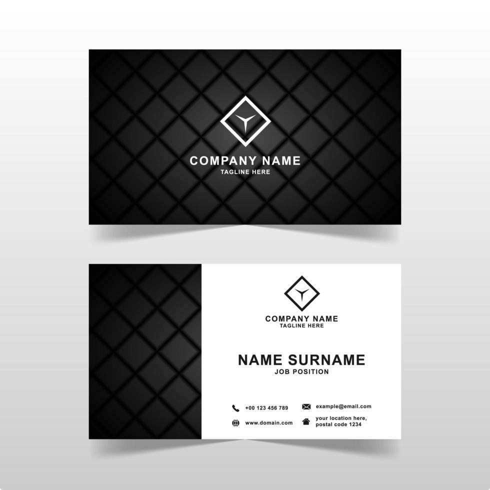 Modern business card vector template