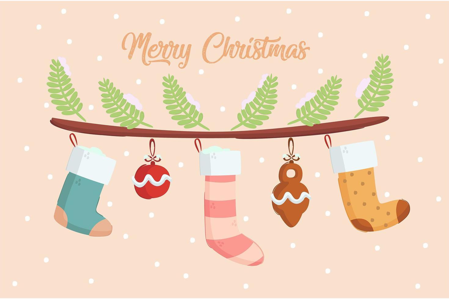 Christmas Sock Illustration vector