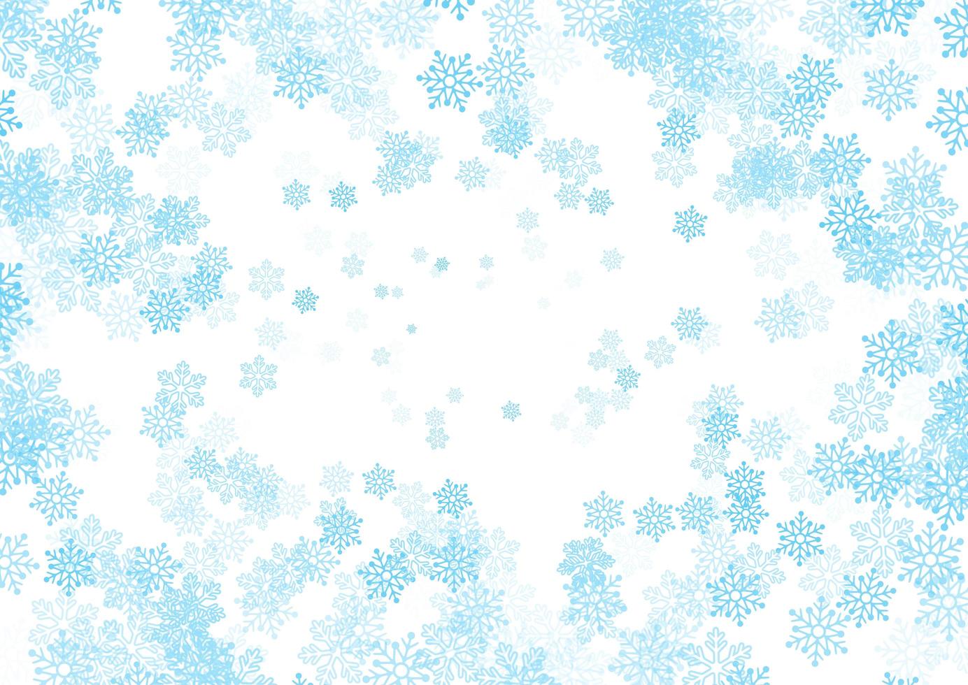 borde de copo de nieve de navidad vector