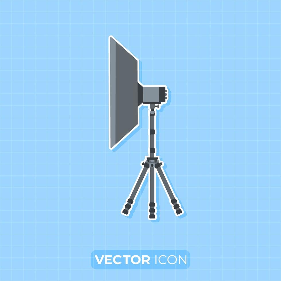 Studio lighting icon vector