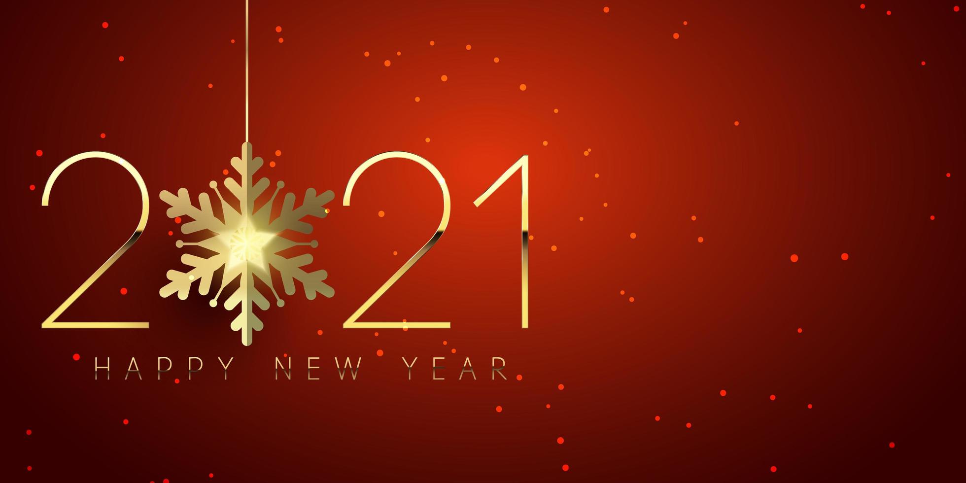 Elegant Happy New Year banner design vector