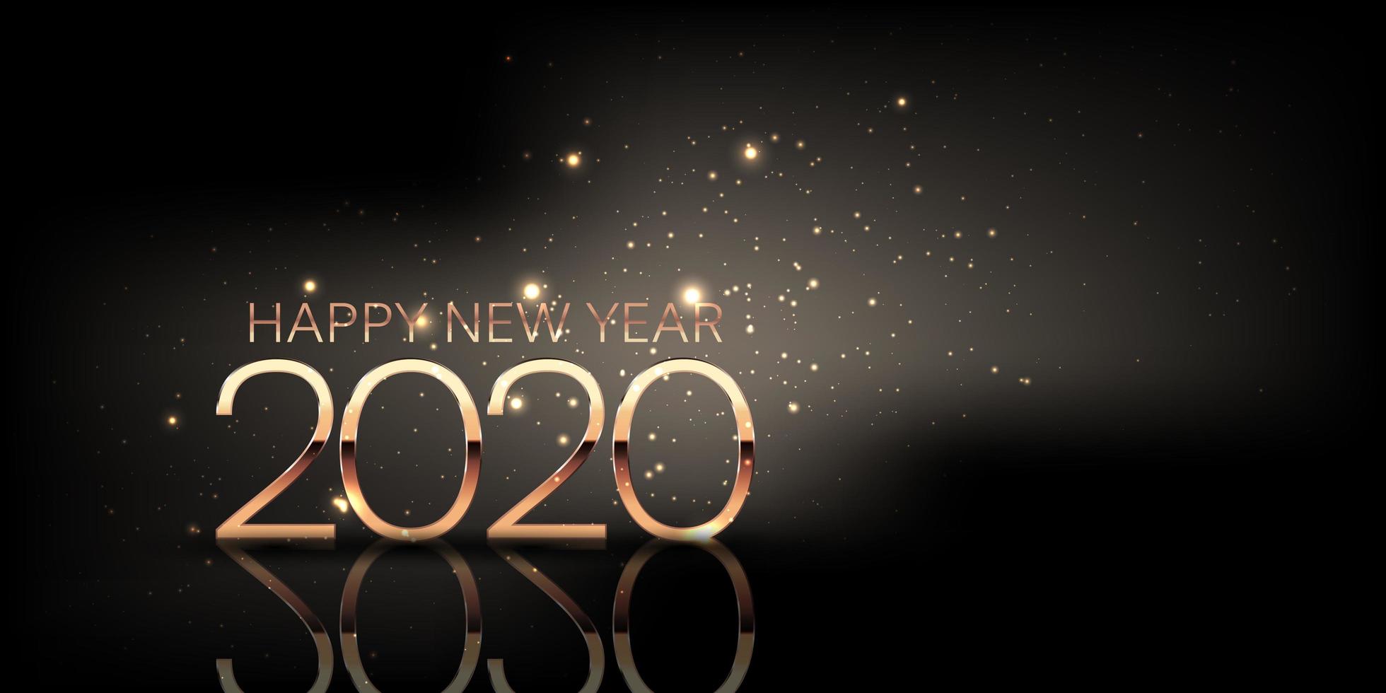 Happy New Year background with sparkle design vector