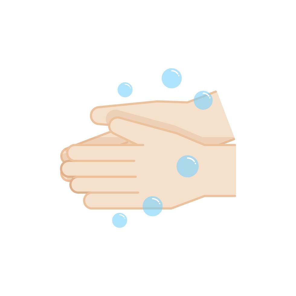 Washing hands icon vector