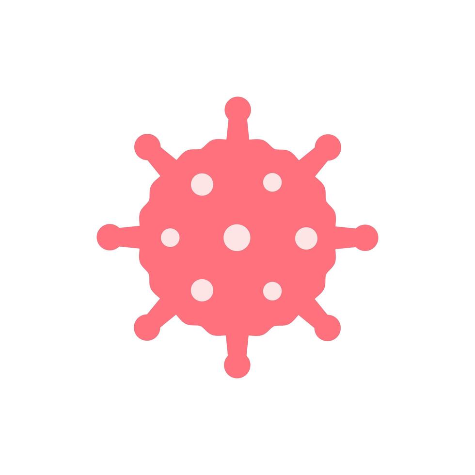 Virus flat design icon vector