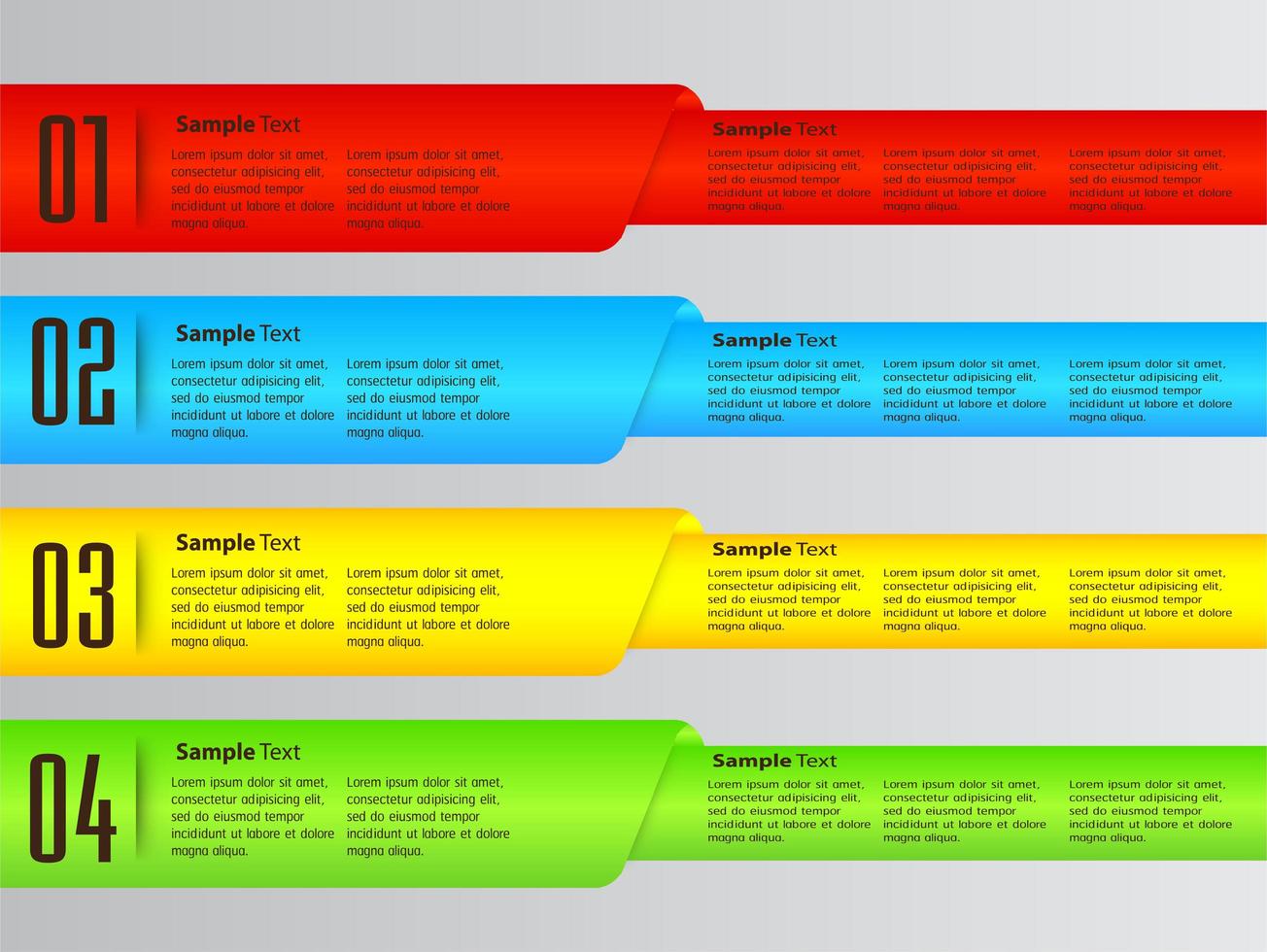 modern text box template, banner infographics vector