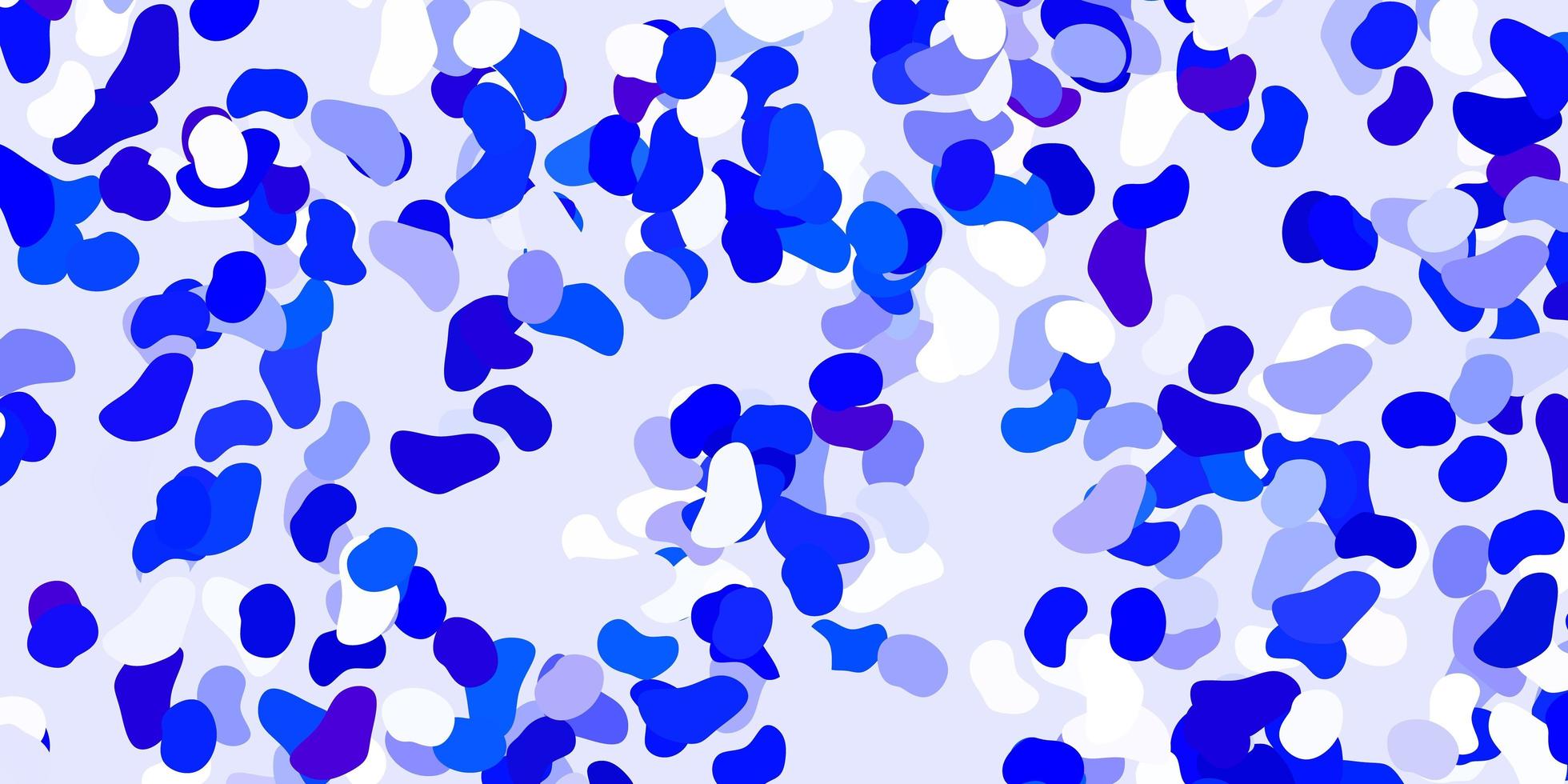 telón de fondo de vector azul claro con formas caóticas.