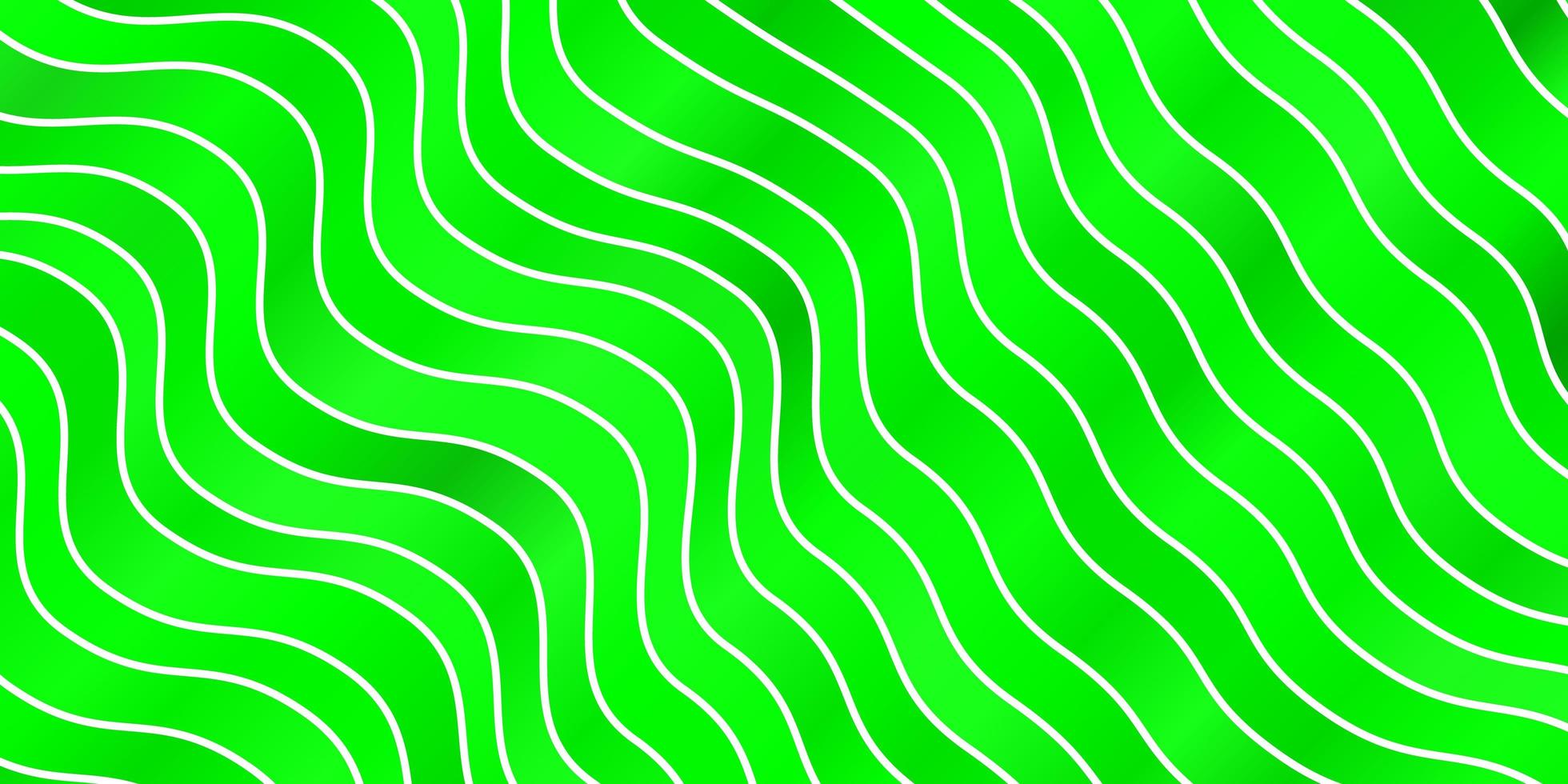 patrón de vector verde claro con líneas.