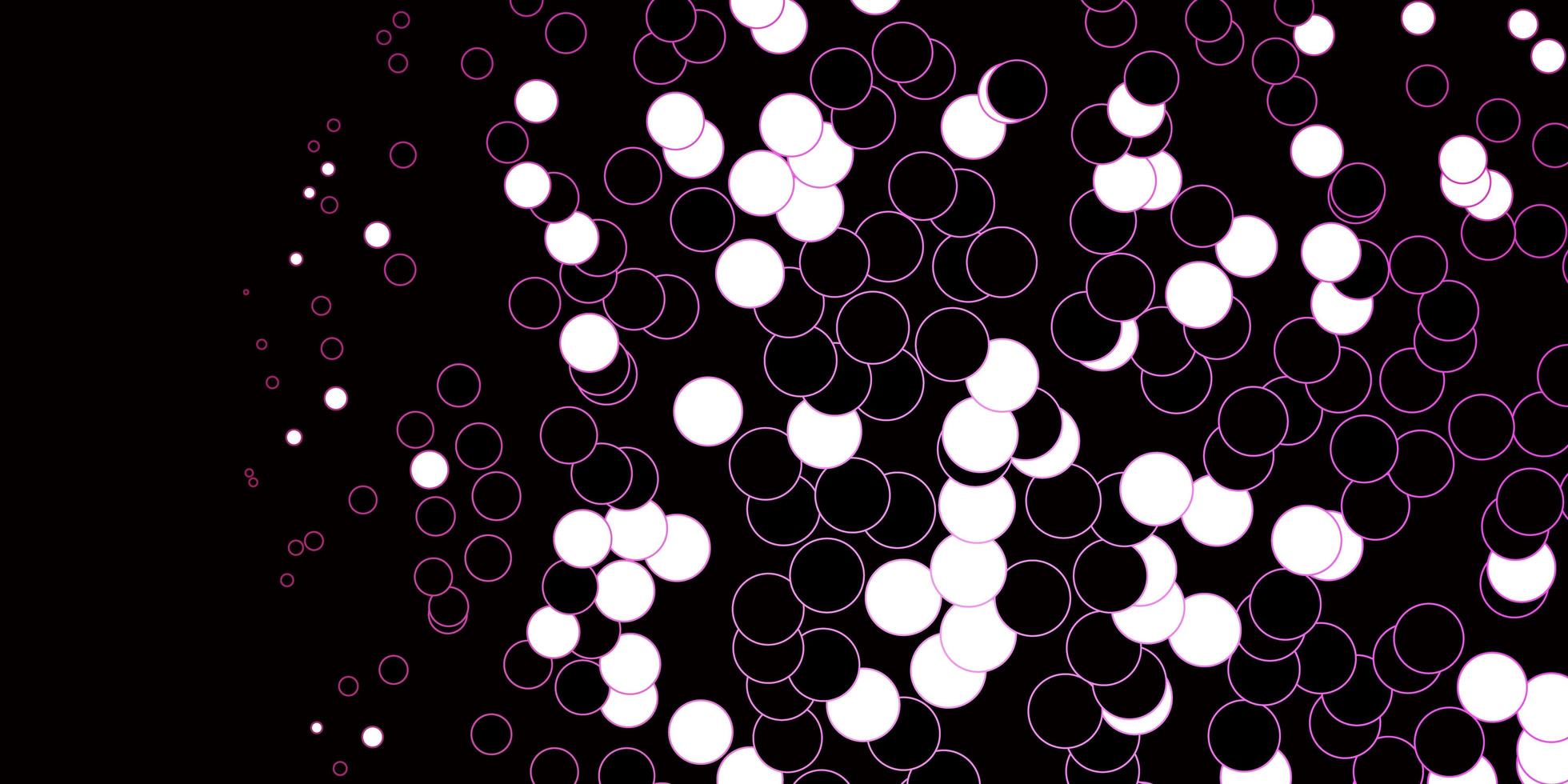 Dark Pink vector texture with disks.