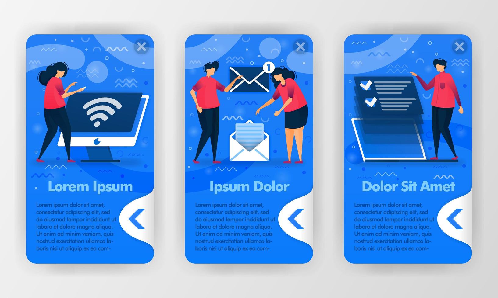 Mobile business apps introduction to work digitally with cartoon flat illustration. Can use for mobile application, UI UX, Smartphone background, Welcome introduction, Started apps, Poster, Promotion vector