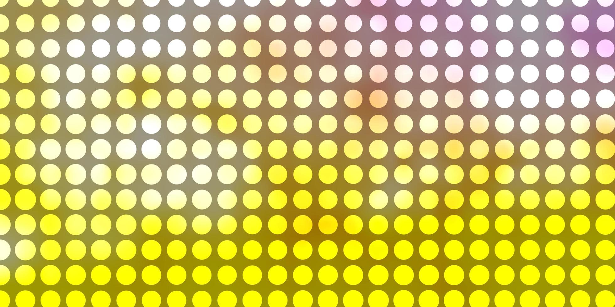 Light Pink, Yellow vector template with circles.