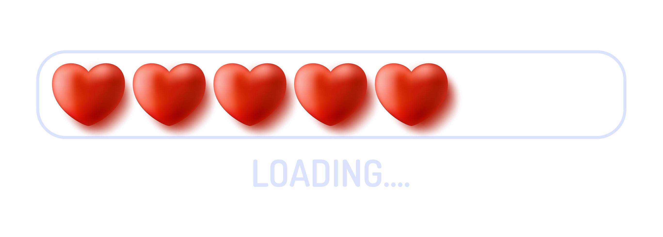 Love loading concept vector