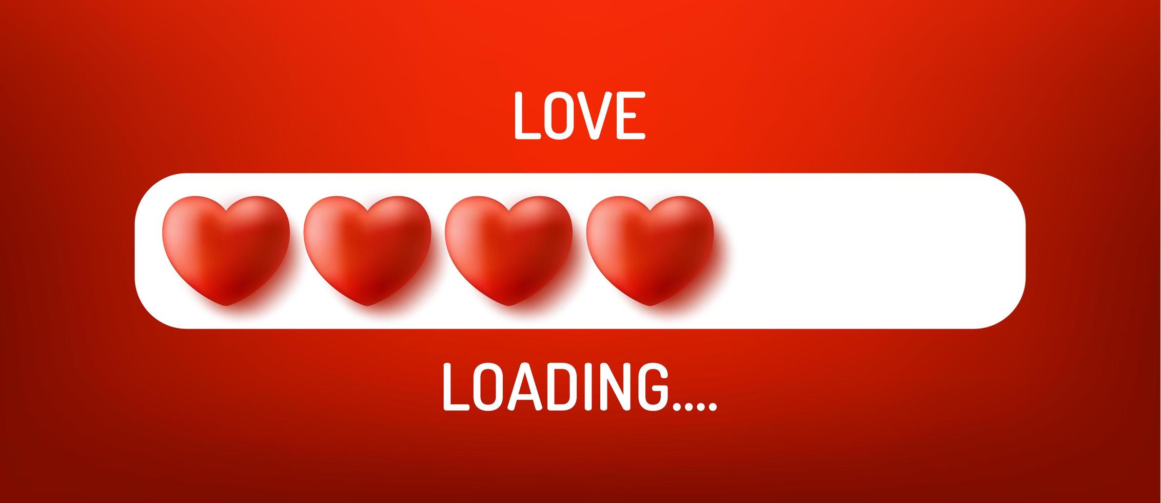 Love loading concept vector