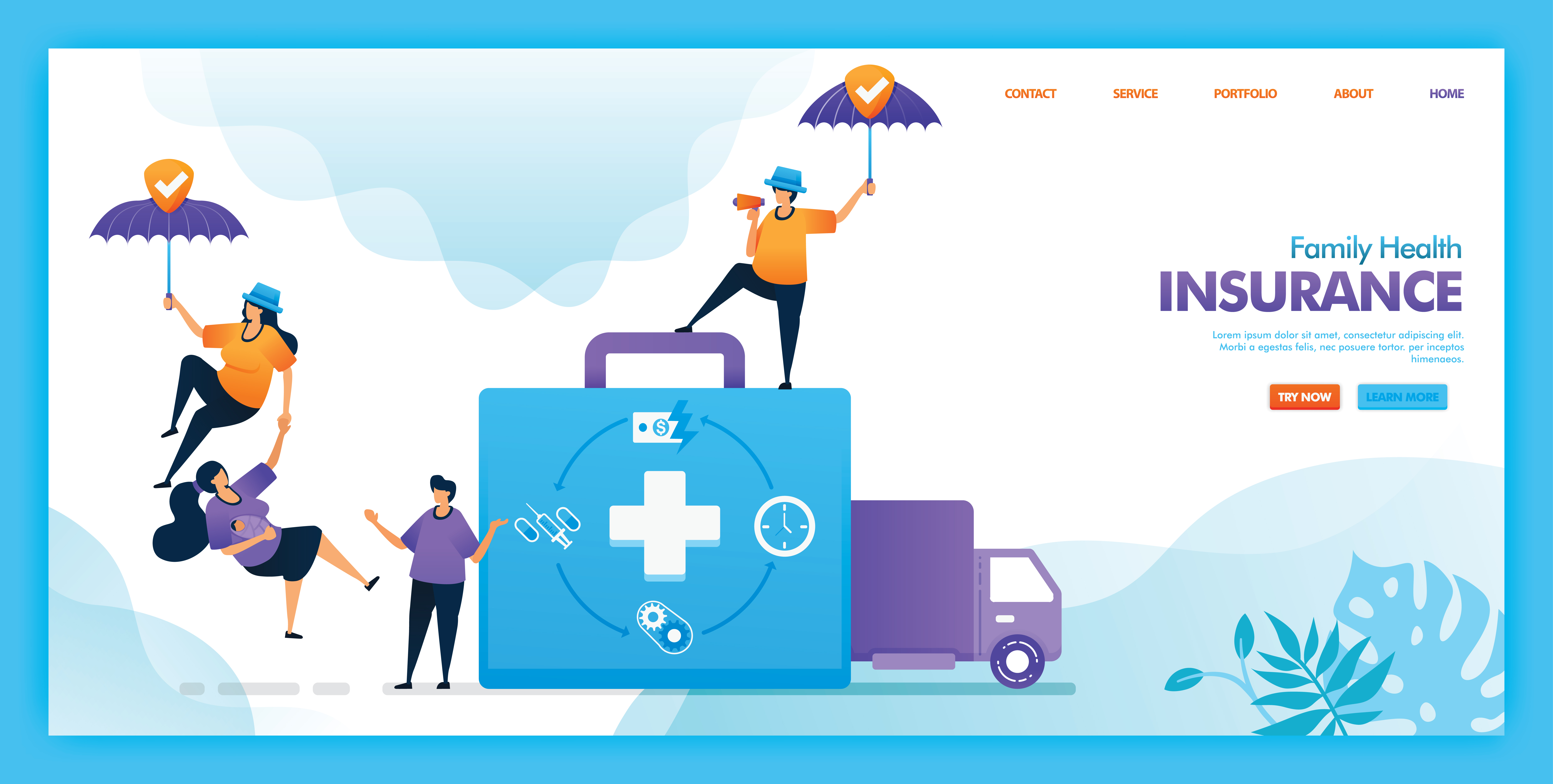 Landing page vector design of Family health insurance. Easy to edit and customize. Modern flat design concept of web page, website, homepage, mobile apps UI. character cartoon Illustration flat style. 1829959 Vector Landing page vector design of Family health insurance. Easy to edit and customize. Modern flat design concept of web page, website, homepage, mobile apps UI. character cartoon Illustration flat style. 1829959 Vector