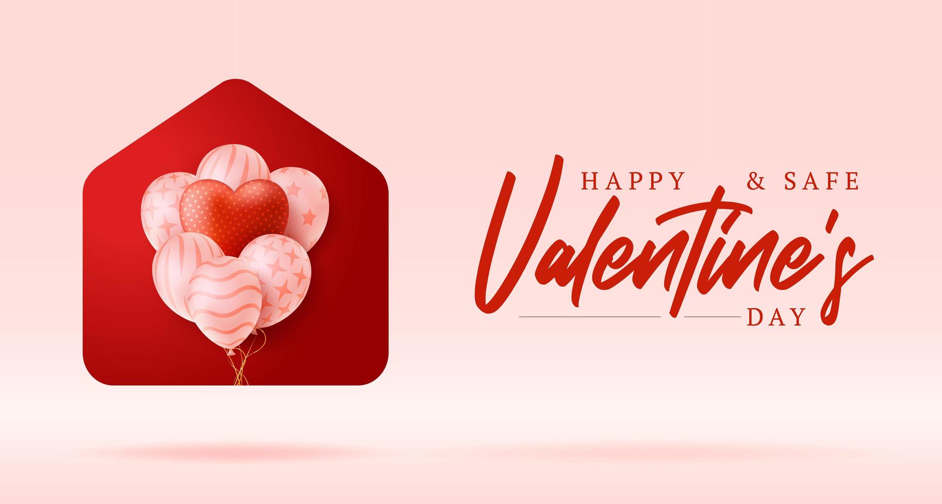 Happy Home Valentine Day Card vector